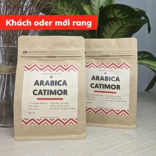 Cà Phê Arabica Catimor cafe rang mộc nguyên chất thơm ngọt vị chua cam ít đắng phù hợp pha máy mix pha phin