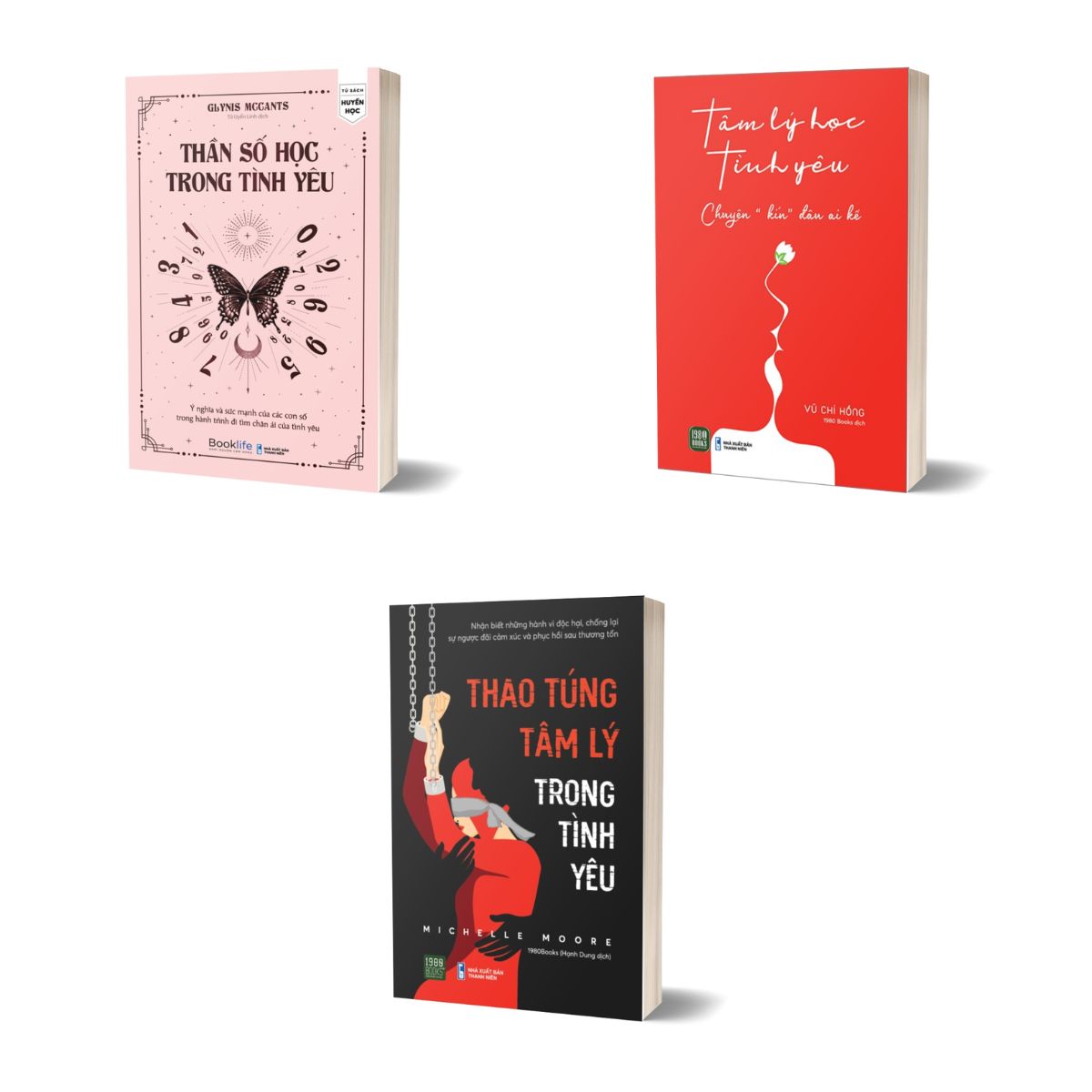 Combo Tâm Lý Học Tình Yêu + Thần Số Học Trong Tình Yêu + Thao Túng Tâm Lý Trong Tình Yêu