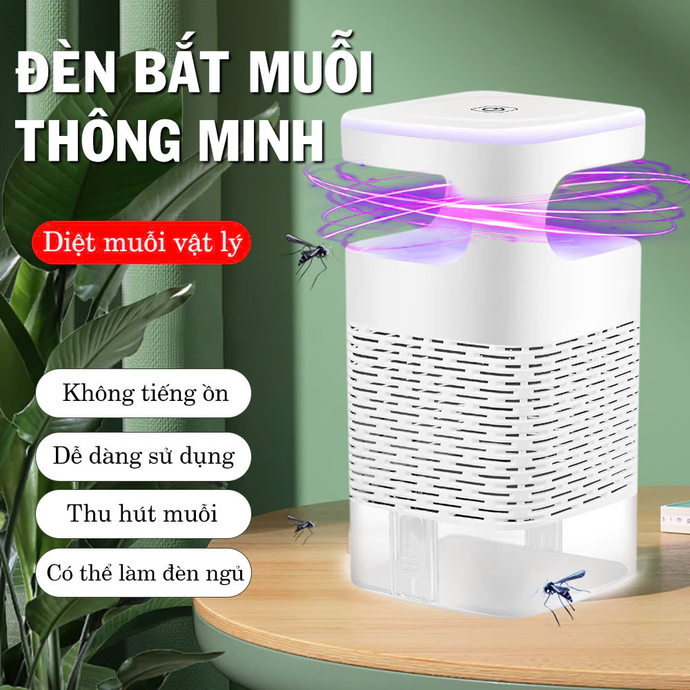 Đèn Bắt Muỗi Thông Minh, Kiêm Đèn Ngủ Tiện Lợi – Giấc Ngủ An Lành Không Lo Côn Trùng