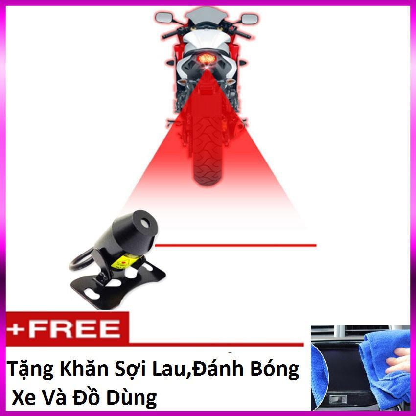 Đèn Laser Đuôi Ôtô Xe Máy Cảnh Báo An Toàn 206315206275 - tặng khăn lau