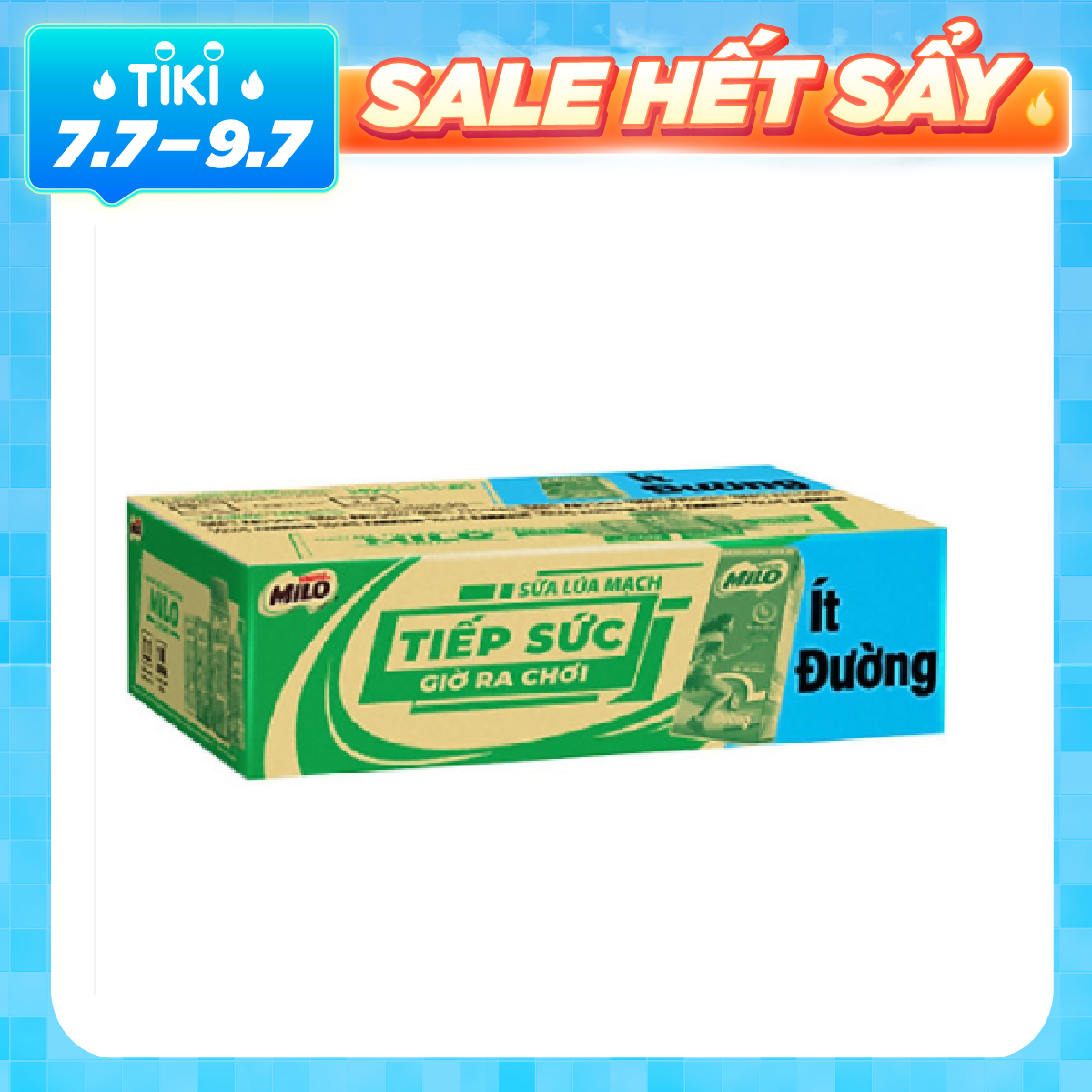 Thùng 48 Hộp Sữa Nestlé Milo Ít Đường (180ml/ Hộp)