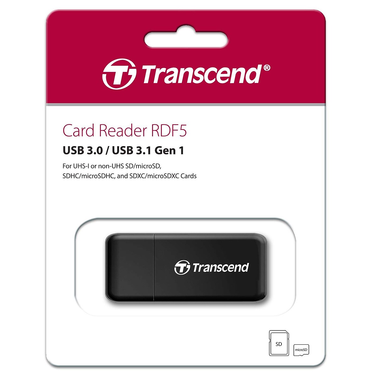 Đầu Đọc Thẻ Nhớ Transcend TS-RDF5 - USB 3.1 - Hàng chính hãng
