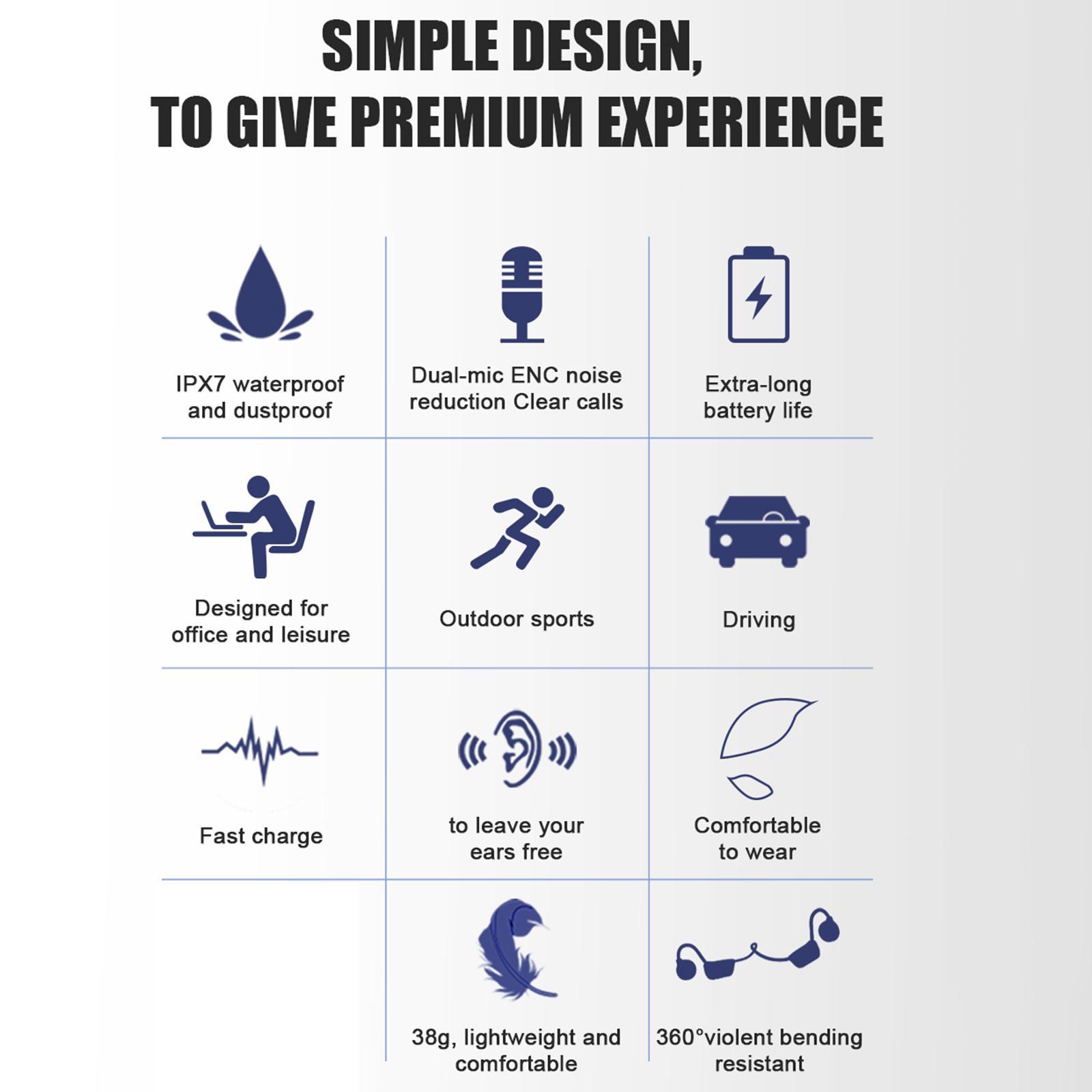 Ear Headphones Earphones Business Waterproof