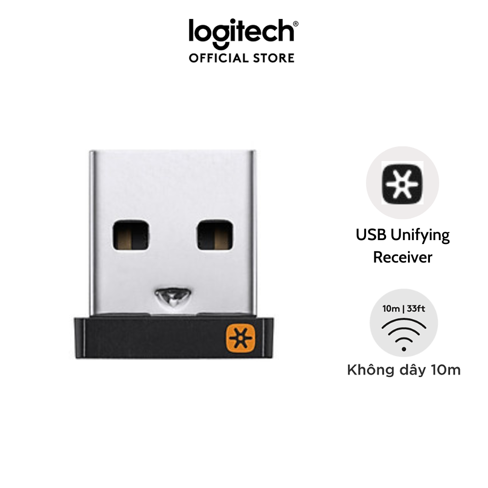 Thiết bị nhận tín hiệu Logitech (Unifying Reciever) - Hàng chính hãng