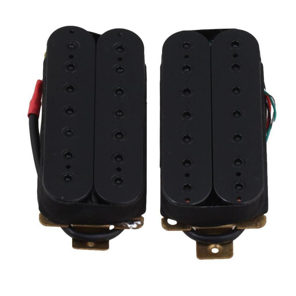 2 Đen Đàn Guitar Humbucker Bán Tải Đôi Phối Xanh Pickup Đàn Guitar Phụ Kiện