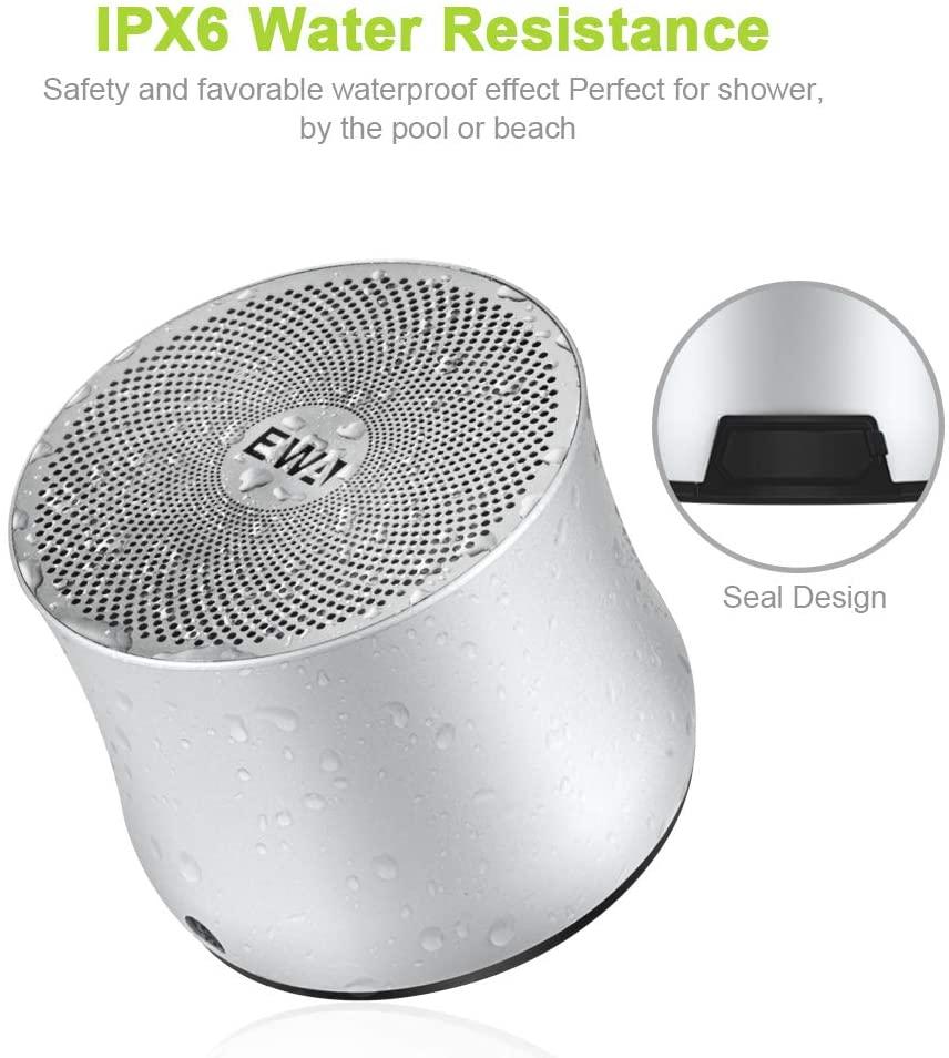 Loa bluetooth EWA A2Pro loa chống nước với Trình điều khiển 8W boombox loa siêu trầm máy tính không dây tại nhà ngoài trời di động Color: Gray