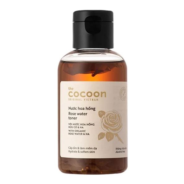 Nước Hoa Hồng Cấp Ẩm Làm Mềm Da Từ Nước Hoa Hồng Hữu Cơ The Cocoon Rose Water Toner