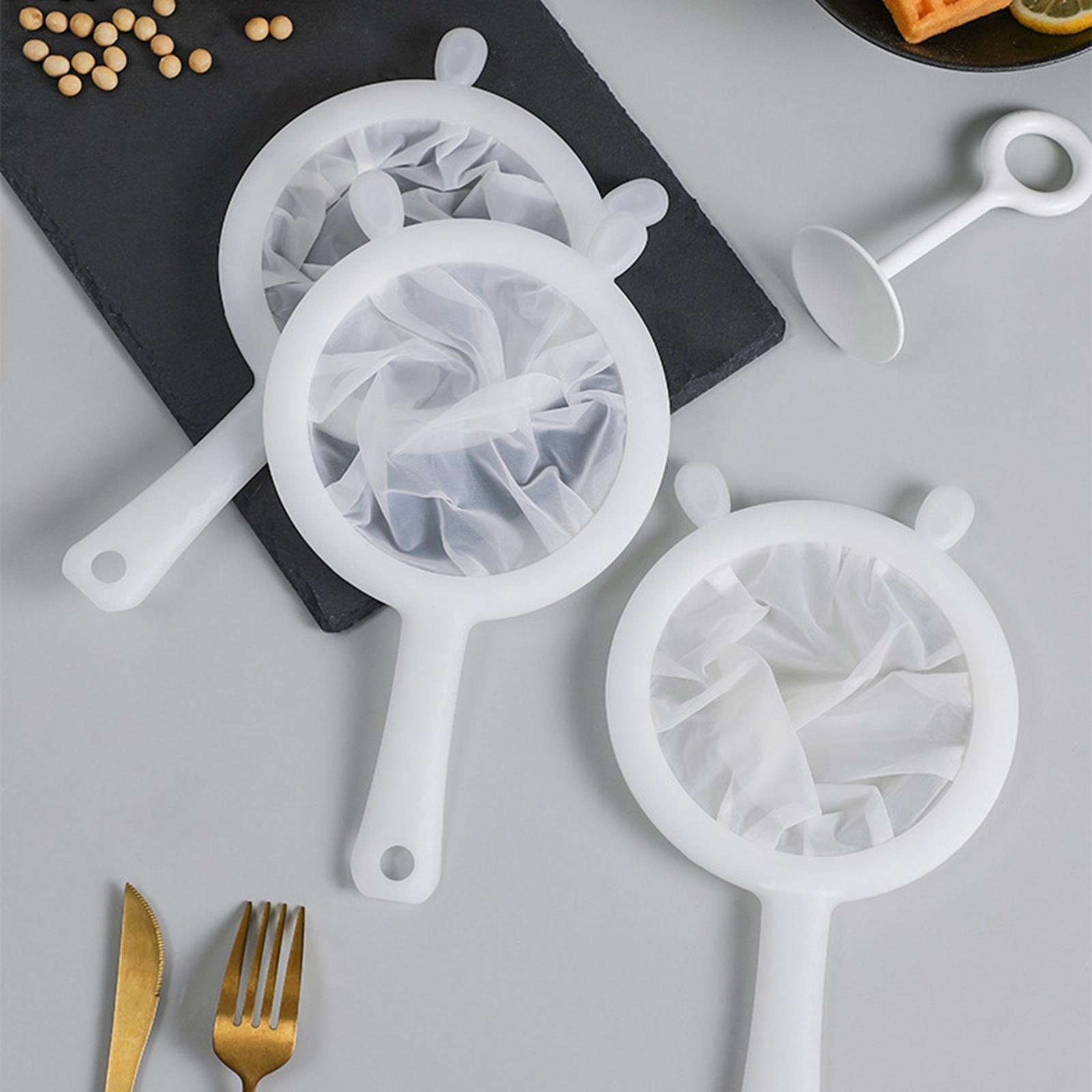 Kitchen Handheld Screen Mesh Fine Mesh Strainer Flour Sieve Colander Durable