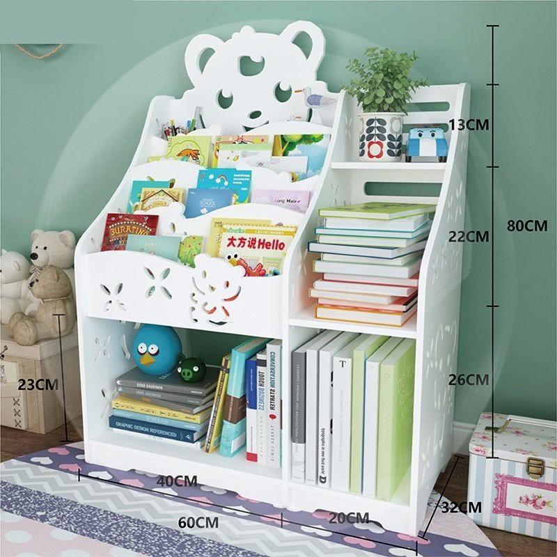 Kệ sách trẻ em họa tiết Hello Kitty thiết kế nhiều ngăn, tiện ích TXT-15