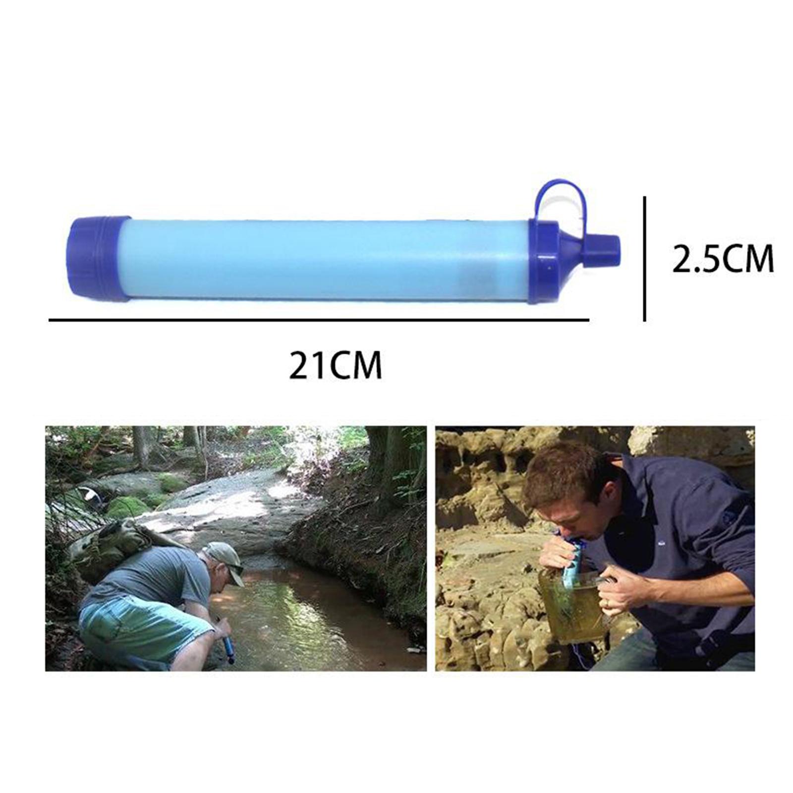 Personal Water Filter Straw Water Purifier Survival Gear for Hiking, Camping, Travel and Emergency Preparedness