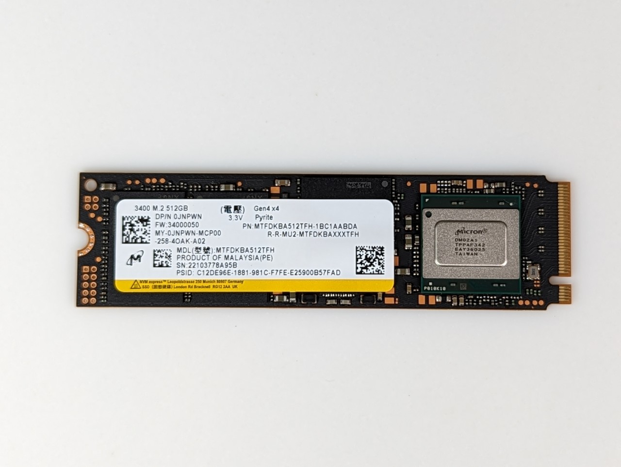 Ổ Cứng SSD Micron 3400 2280 M2 NVMe PCIe Gen4 x4 - Hàng Nhập Khẩu