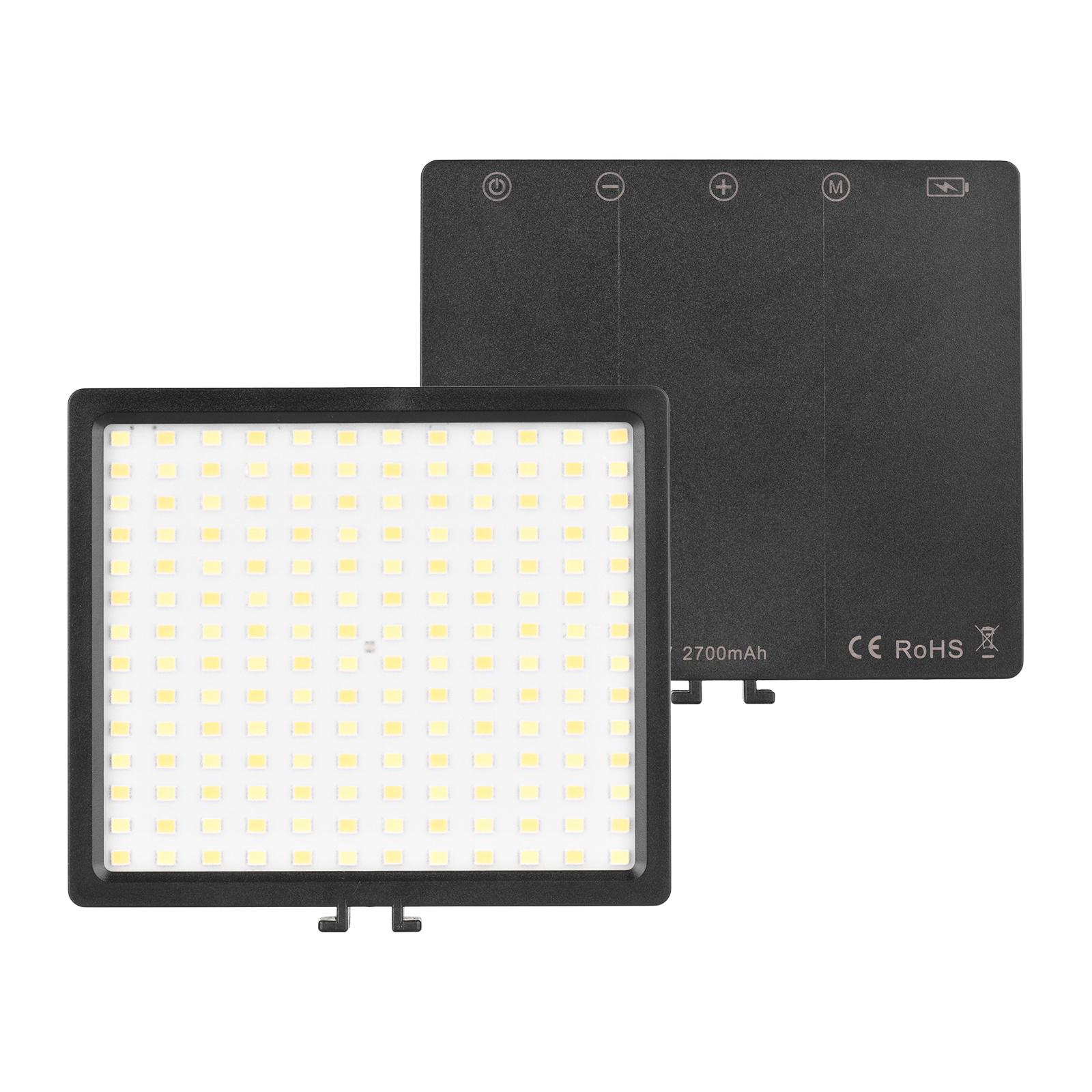 Đèn LED video Ánh sáng chụp ảnh 9W 3200K-6000K Nhiệt độ hai màu 5 mức Độ sáng có thể điều chỉnh