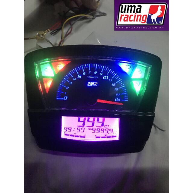 Đồng Hồ UMA CHÍNH HÃNG Cho Dream  Honda EX5  DIGITAL LCD METER BLUE  Bùm  97 Racing  Bùm TV
