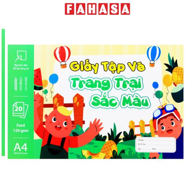 Tập Vẽ A4 - 40 Trang 120gsm - The Sun - Trang Trại Sắc Màu