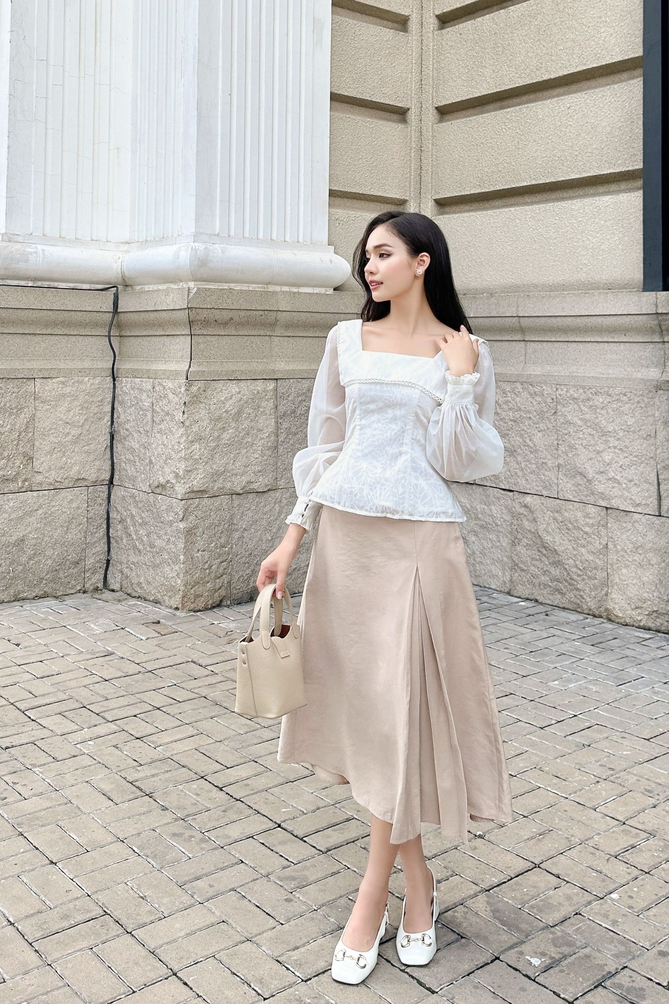 OLV - Áo Kisley White Top