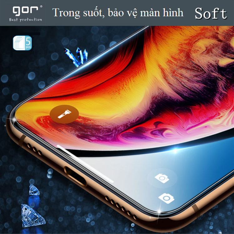 Miếng dán màn hình Gor cho Samsung Note 20 chống trầy xước, hạn chế bám vân tay, cảm ứng nhạy, Hãng Gor (5 miếng) - Hàng nhập khẩu.