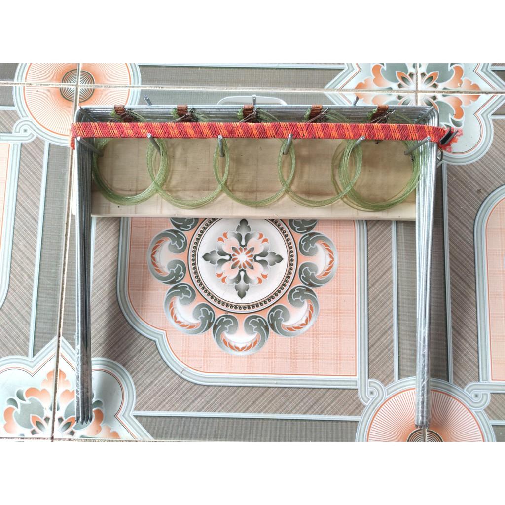 Thòng khung bẫy chồn, quốc, bịp, đa đa, gà đồng tặng 5 sợi sơ cua, cước nhật màu xanh.