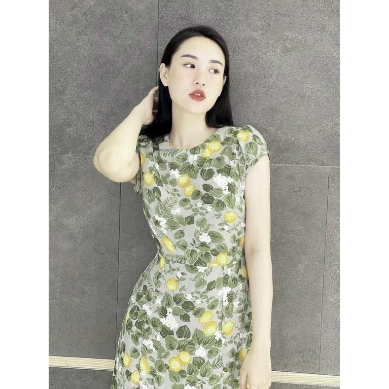 Đầm quả cam Julie hở lưng Váy đi biển xinh xắn