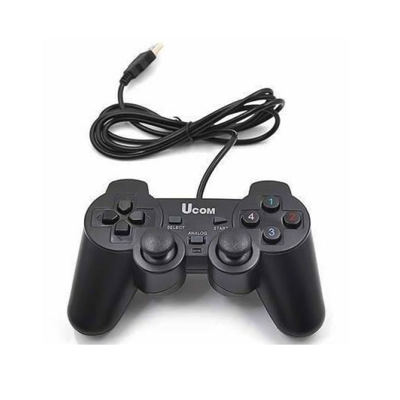 Ucom 704 Tay Cầm Chơi Game Cho Laptop PC Cổng USB Có Rung Joystick