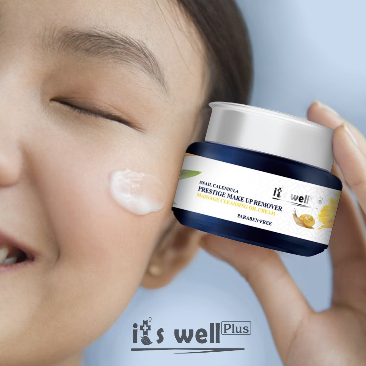 Kem Tẩy Trang Mát Xa Dưỡng Sáng Da It's Well Plus Snail Calendula Prestige Make Up Remover Cleansing Oil Cream CPOC (100ml)