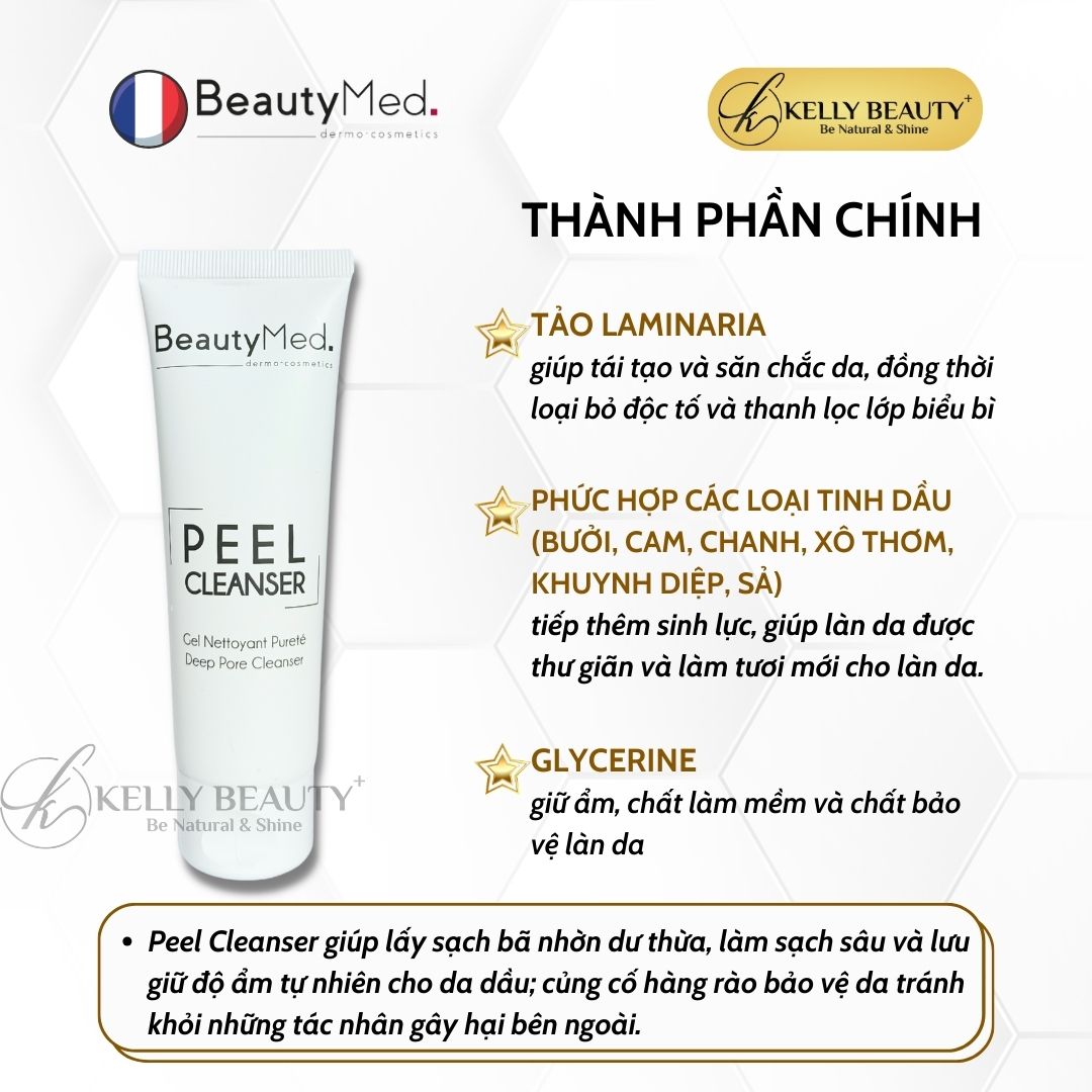 Sữa Rửa Mặt Cho Da Dầu BeautyMed Peel Cleanser | Kelly Beauty