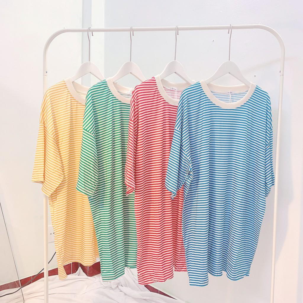 Striped Basic Tee - Áo Thun Sọc Form Rộng Oversize Summer Ulzzang