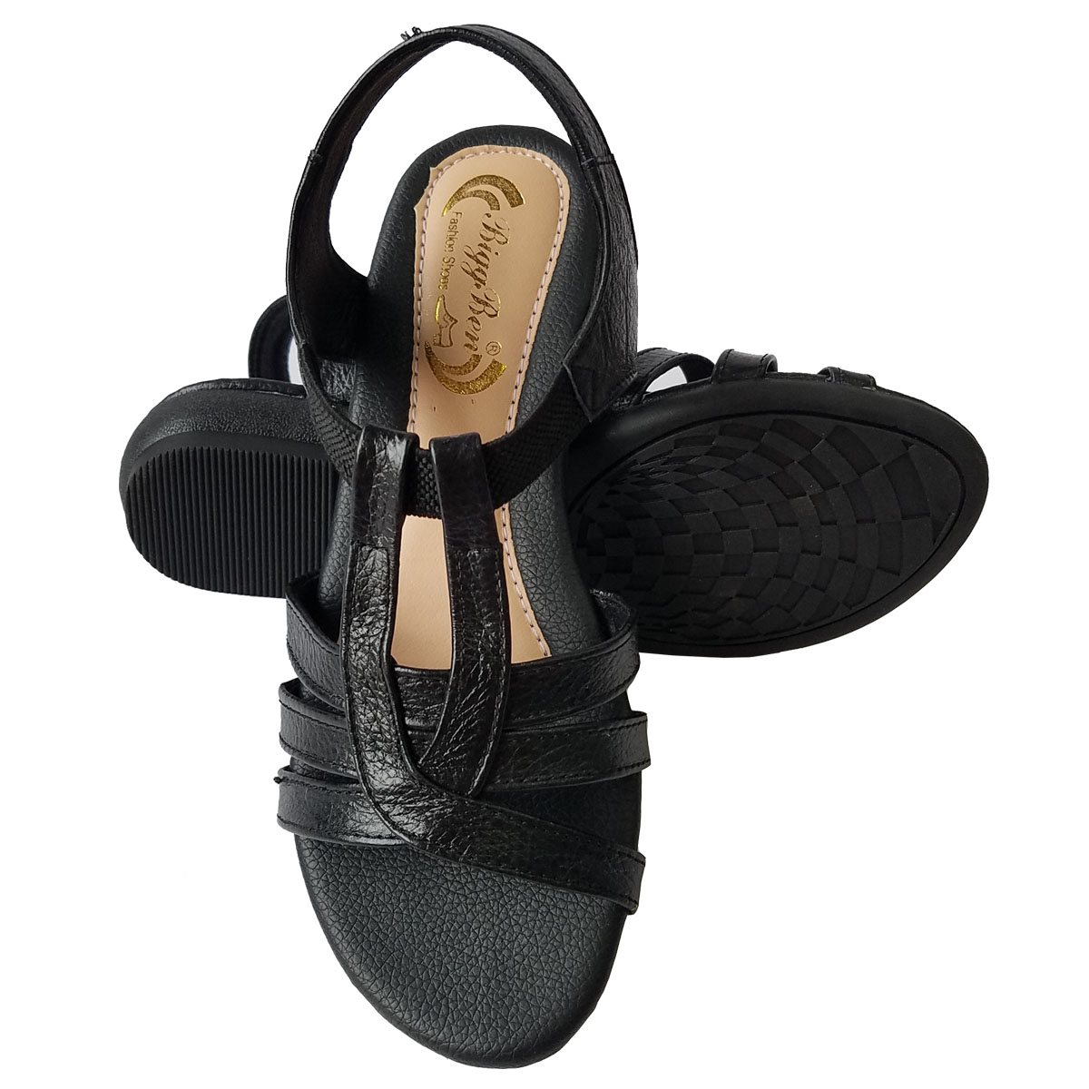Hình ảnh Giày sandal Nữ Da Bò Thật BIGGBEN Cao Cấp SDN79