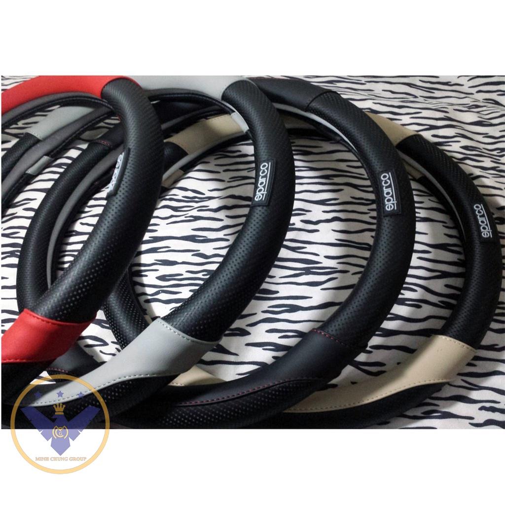Bọc vô lăng Sparco vân carbon cao cấp da PU và cao su non
