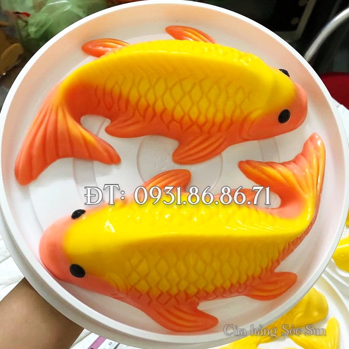 Khuôn 3 con cá chép loại 25 cm - Mã số 1745