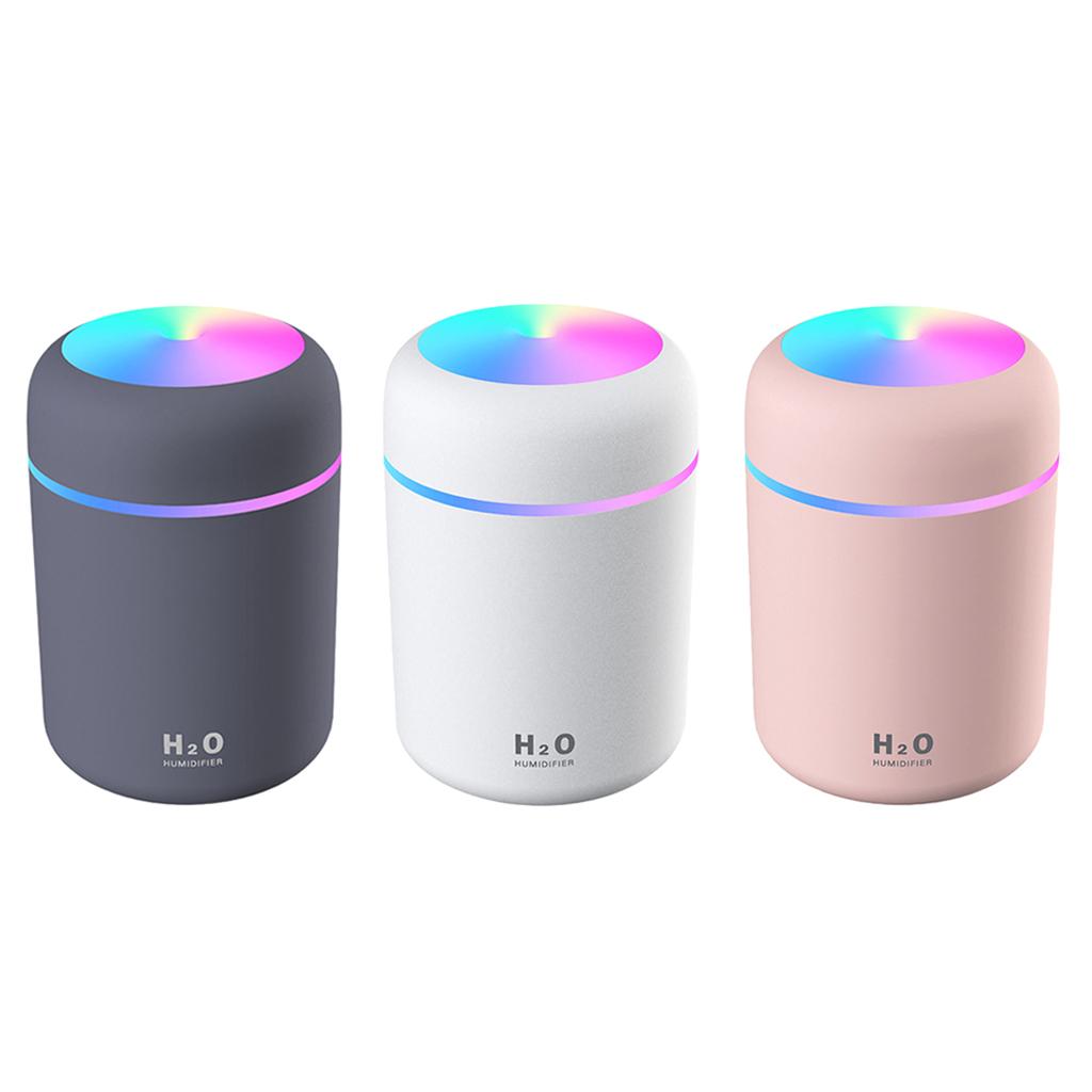 USB Essential Oil Diffuser Air Humidifier Gray + 5pcs Cotton Filter Sticks