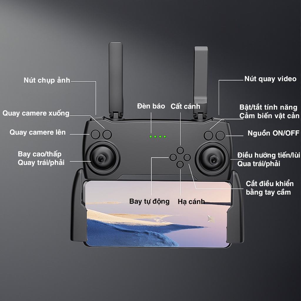 Laycam điều khiển từ xa Drone P9 Pro G.P.S - Flaycam - Drone mini - Flycam có camera - Lai cam - Fly cam giá rẻ - Playcam - Phờ lai cam - Fylicam