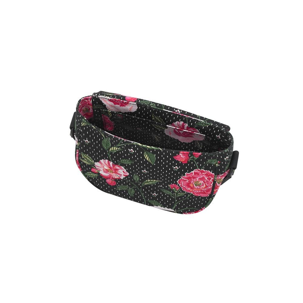 Cath Kidston - Túi đeo chéo/The Mini Saddle - Tea Rose Midscale - Black -1041408