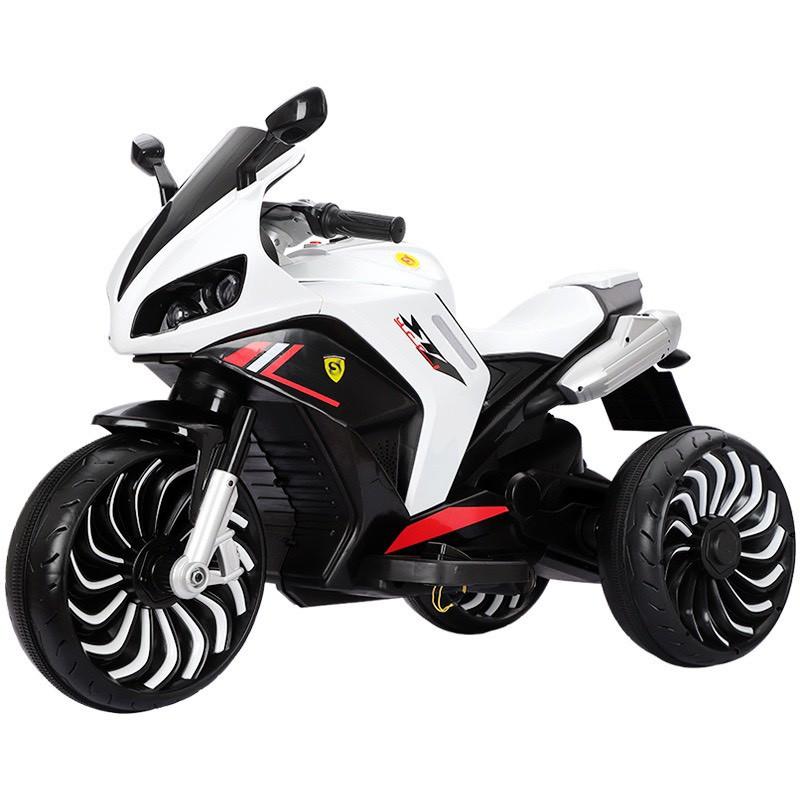 Xe máy điện 3 bánh 900S moto thể thao đạp ga 2 động cơ cho bé (Đỏ-Trắng-Xanh dương-Xanh lá)