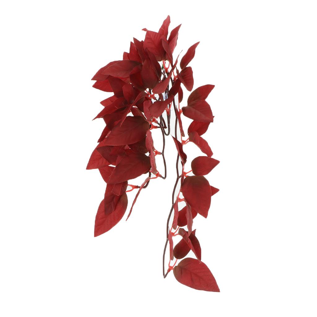 2 Pieces Vivid Fake Crane Plants Aquarium Tank Planting Reptile