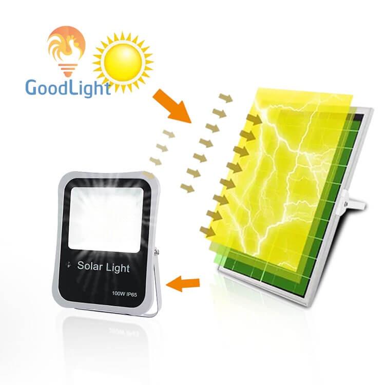 Đèn pha năng lượng mặt trời 100W NP10 chất lượng chính hãng 100% chiếu sáng ngoài trời, chiếu sáng sân vườn