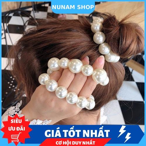 DÂY BUỘC TÓC KẾT NGỌC TRAI SANG CHẢNH HÀN QUỐC - NUNAM SHOP