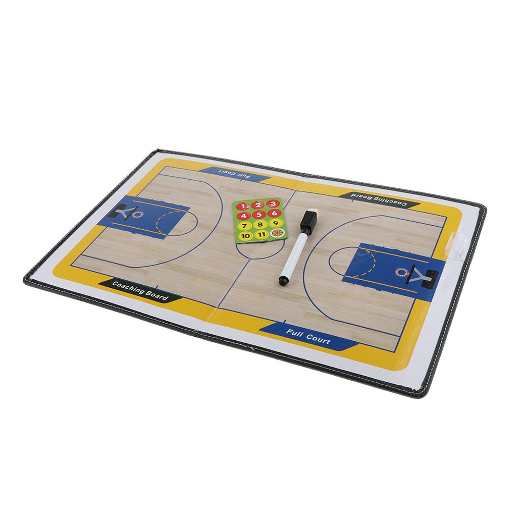 Basketball Coaching Board Strategy Teaching Clipboards Tactics Kit Foldable