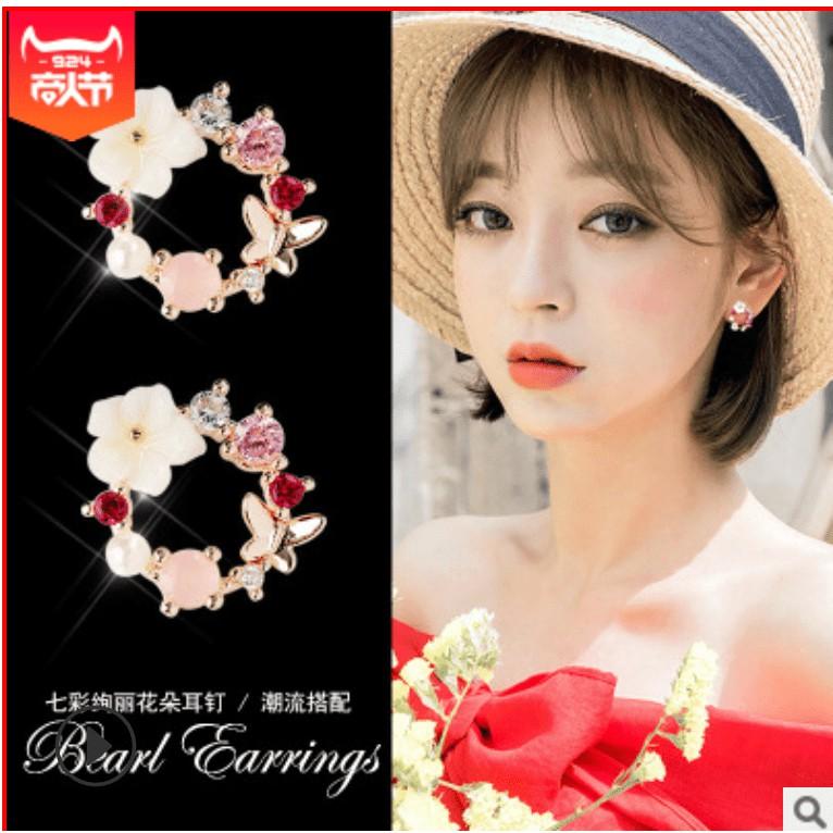 Khuyên Tai/Bông Tai Bạch Kim, Bạc S925 Phong Cách Hàn Quốc Thời Trang Nhiều Mẫu Mã Đẹp Lung Linh