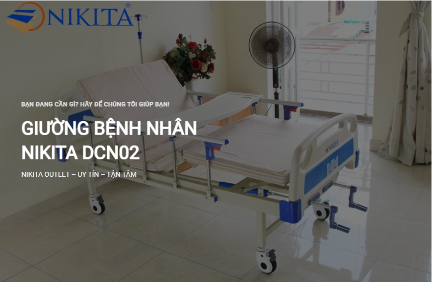 Giường bệnh nhân tay quay NIKITA DCN02