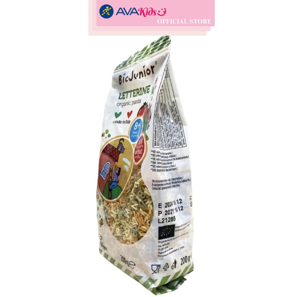 Mì ăn dặm hữu cơ (cho bé từ 8 tháng) hình chữ Bio Junior gói 200g