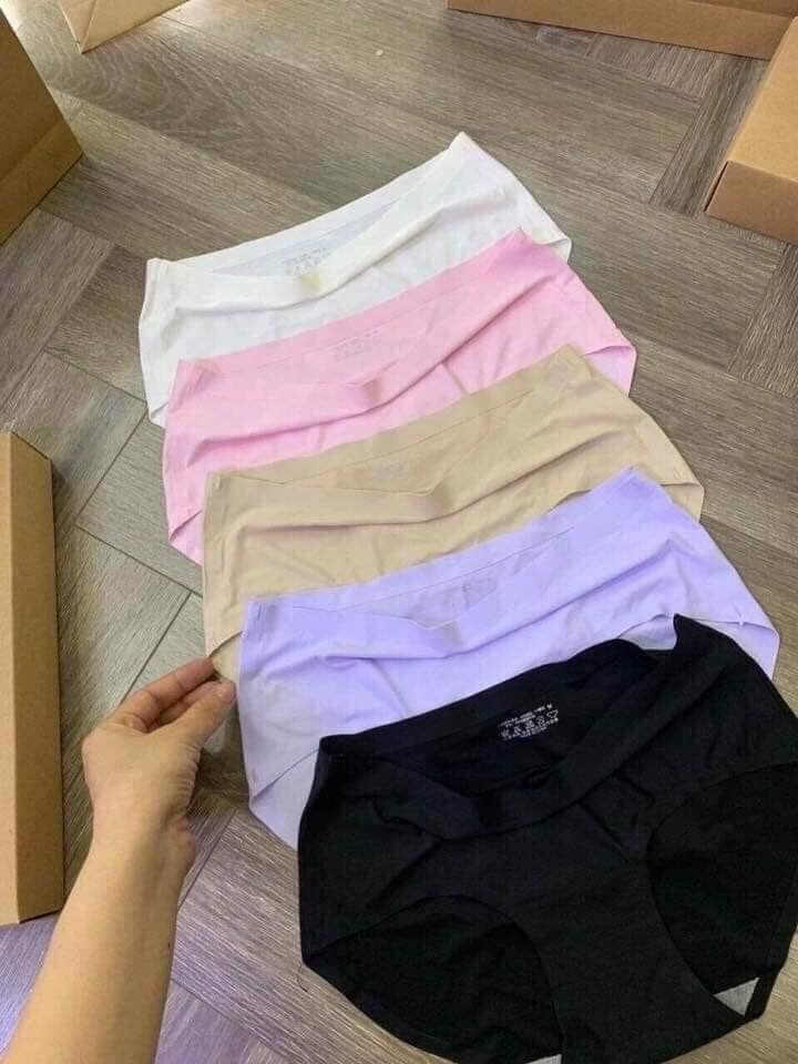 Set 5 Quần Lót Nữ Kháng Khuẩn Cao Cấp Nhật Bản Chất Cotton Nhăn - Kháng Khuẩn, Thông Hơi, Thoáng Khí, Co Giãn 4 Chiều Siêu Tốt - Hàng Chính Hãng