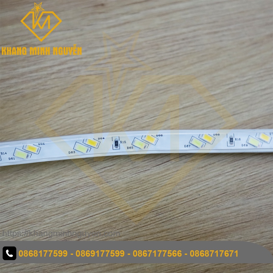 Led dây 220V đổi màu -- - bọc chống nước - trang trí trần, quấn thân cây