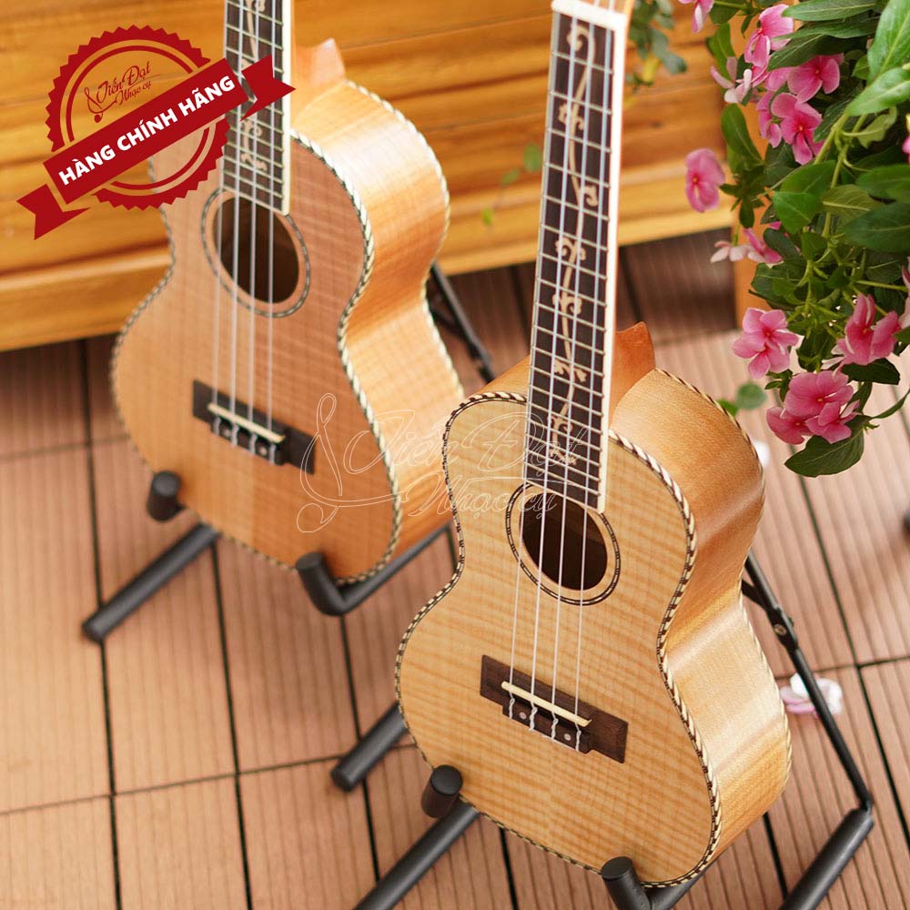 Đàn Ukulele Concert Chard U-24H, Mặt Đàn Gỗ Cây Thích, Họa Tiết Tỉ Mỉ - Hàng Chính Hãng