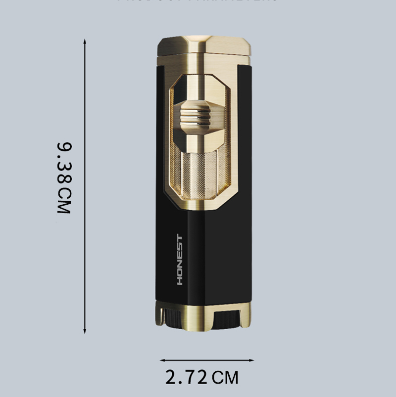 Vỏ Hột Quẹt Bật Lửa Gas Honest BCZ-751 Khò 4 Tia Cực Mạnh - Nhiều Màu