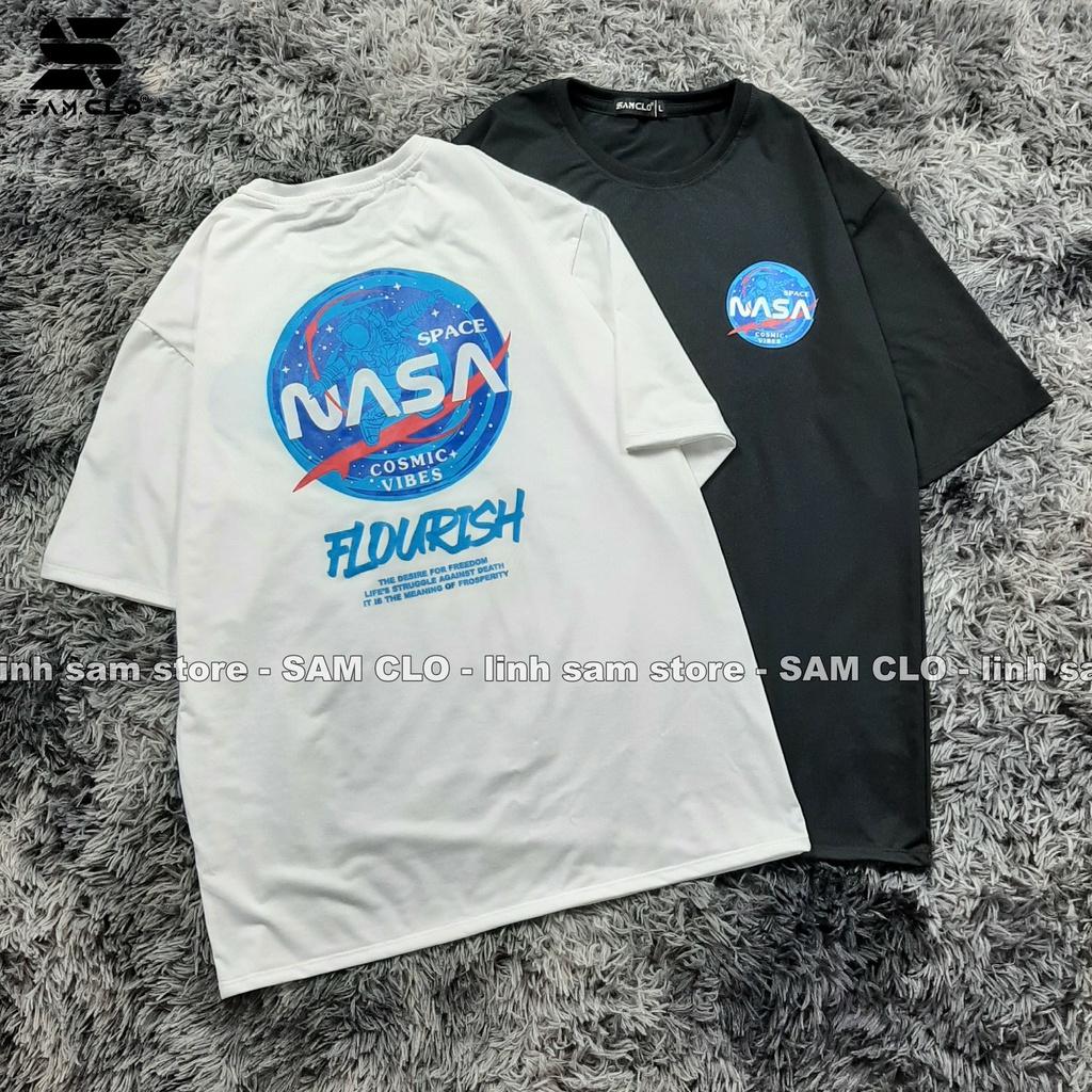 Áo thun tay lỡ nam nữ SAM CLO phông form rộng dáng Unisex - mặc cặp, nhóm, lớp in hình PHG NASA