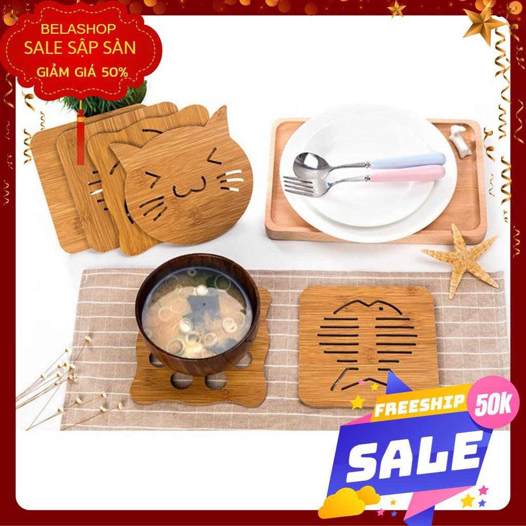 Rế lót nồi, ly bằng gỗ sang trọng