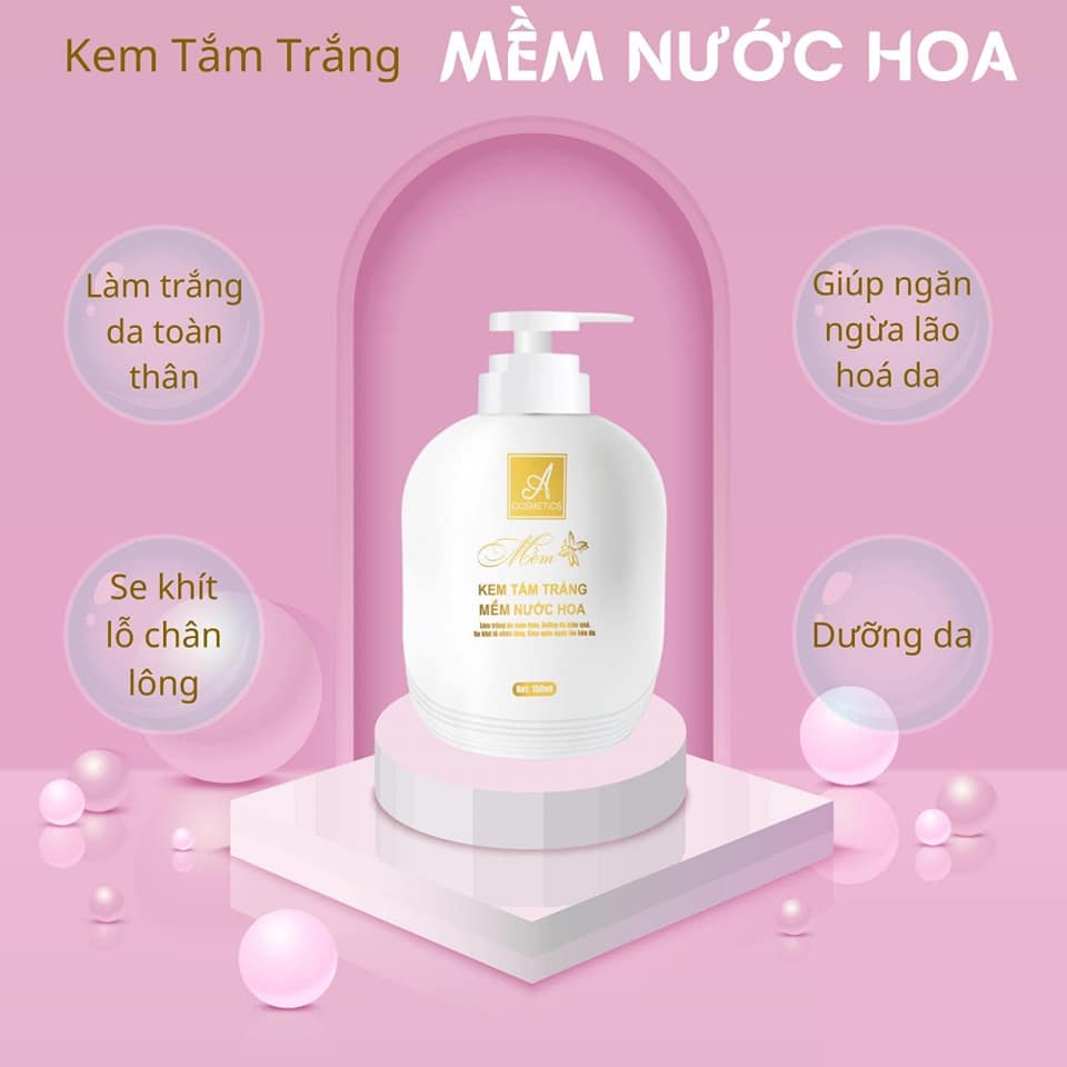 Kem Tắm Trắng Mềm Nước Hoa Acosmetics