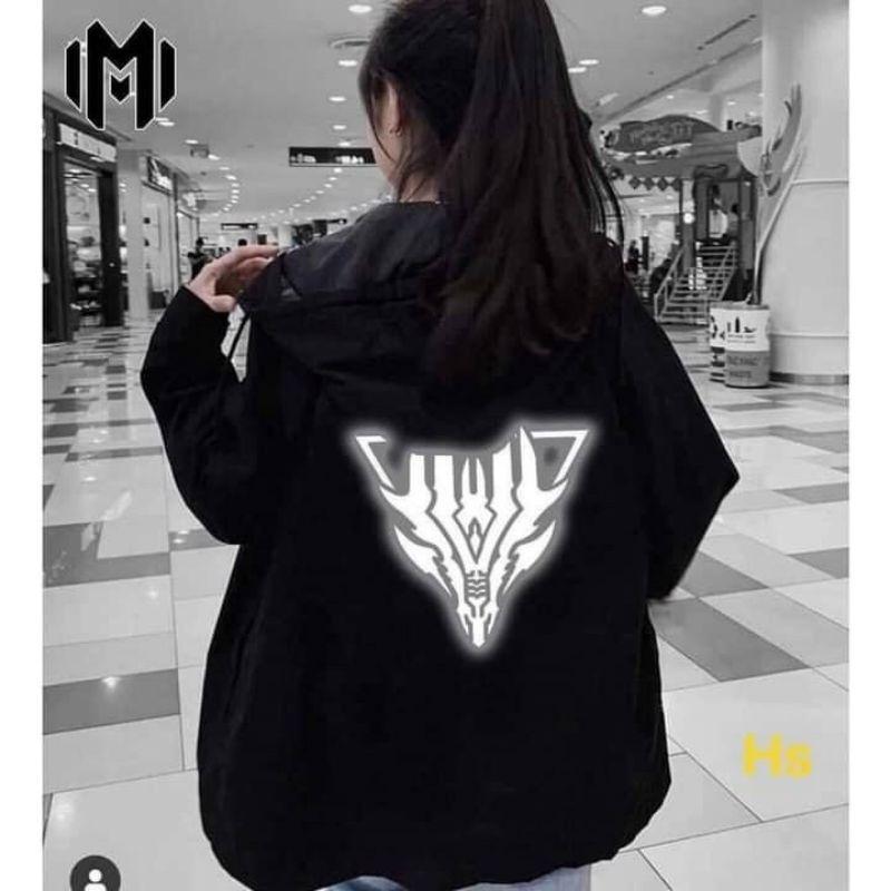 Áo Khoác Dù Phản Quang Nam Nữ Siêu Ngầu RẺ ĐẸPÁo Gió Khoác Chống Nắng Màu Đen Couple Mặc Unisex Jacket