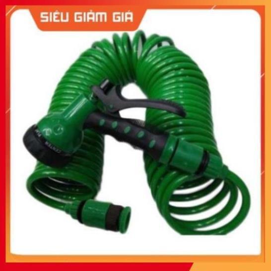 Bộ vòi tưới cây, rửa xe co xoắn gọn gàng,tiện lợi 7.5 mét ,15 mét vòi tưới 7 kiểu phun tưới 206791