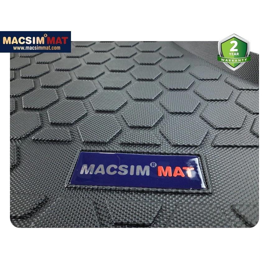 Thảm lót cốp xe ô tô Honda Civic 2012-2016 nhãn hiệu Macsim chất liệu TPV màu đen hàng loại 2